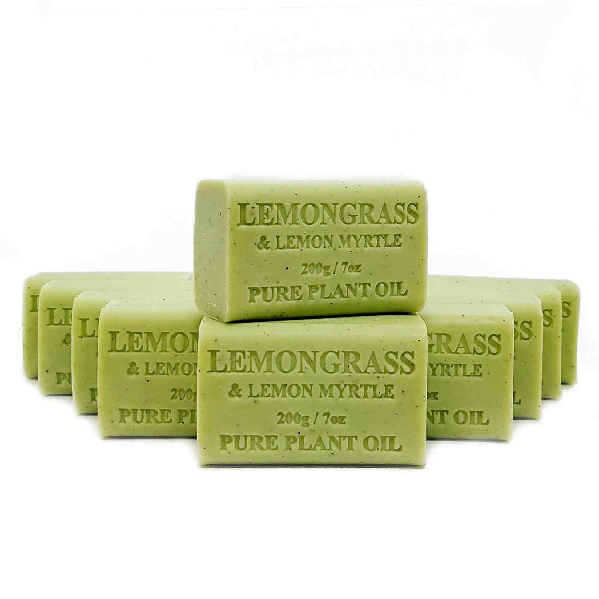 Orku 65x 200g Plant Oil Soap Lemongrass Lemon Myrtle Bar Australian