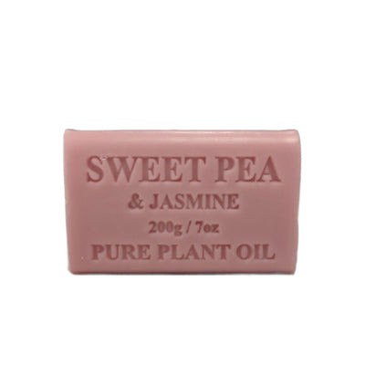 65x 200g Plant Oil Soap Sweet Pea Jasmine Scent Pure Natural Vegetable Base Bar