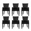 6x Artiss Dining Chairs Velvet French Provincial Armchair Black