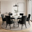 6x Artiss Dining Chairs Velvet French Provincial Armchair Black