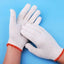 72 Pairs /144Pcs White Red Work Poly/Cotton General Purpose Elastic Yarn Gloves