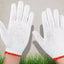 72 Pairs /144Pcs White Red Work Poly/Cotton General Purpose Elastic Yarn Gloves