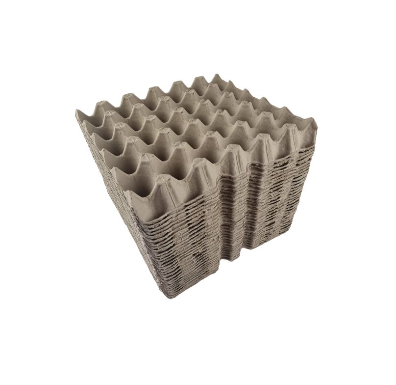 75 X Brown Pocket Egg Trays Cardboard Fillers For 30 Eggs