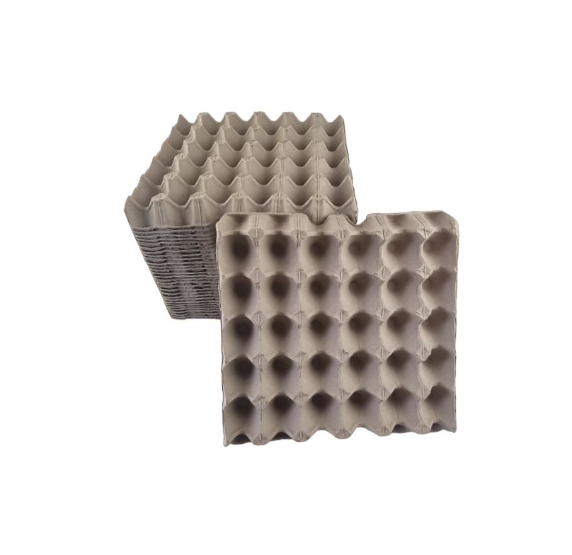 75 X Brown Pocket Egg Trays Cardboard Fillers For 30 Eggs