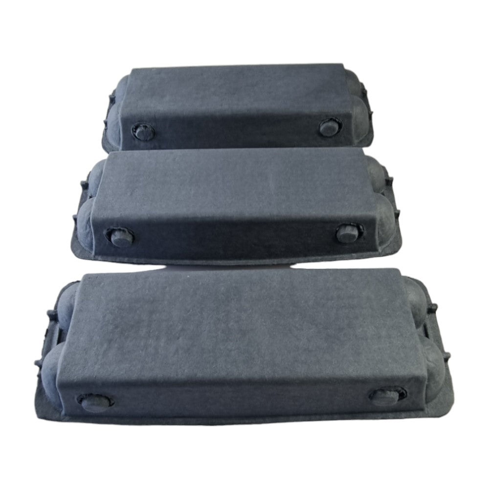 75 X Charcoal Full Dozen Carton 12-Egg Recyclable Egg Cartons