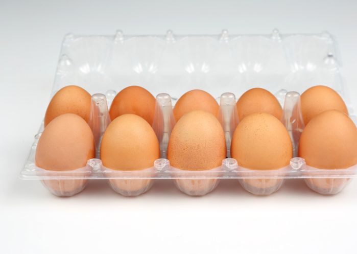75 X Clear Duck Egg Cartons For 10 Large Eggs