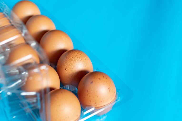 75 X Clear Duck Egg Cartons For 10 Large Eggs