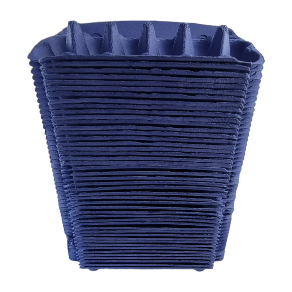 75 X Dark Blue Full Dozen Carton 12-Egg Recyclable Egg Cartons