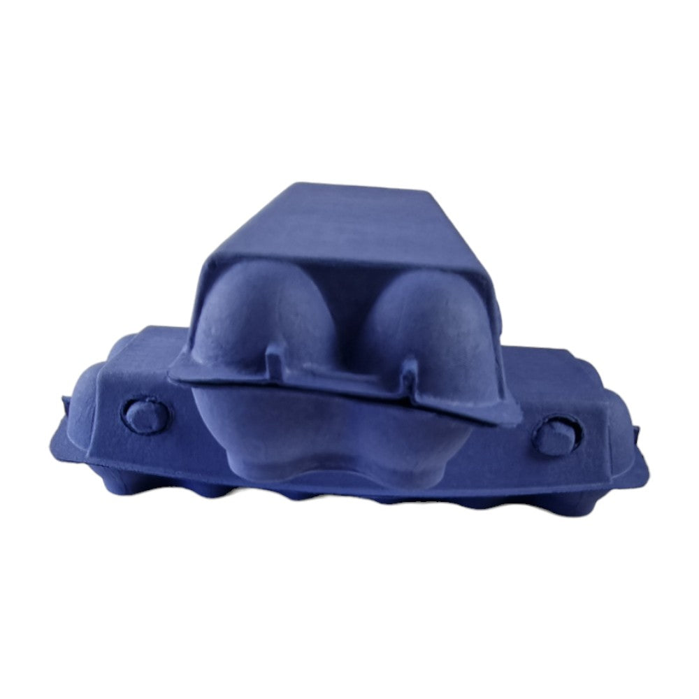 75 X Dark Blue Full Dozen Carton 12-Egg Recyclable Egg Cartons