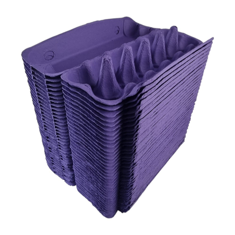 75 X Dark Purple Full Dozen Carton 12-Egg Recyclable Egg Cartons