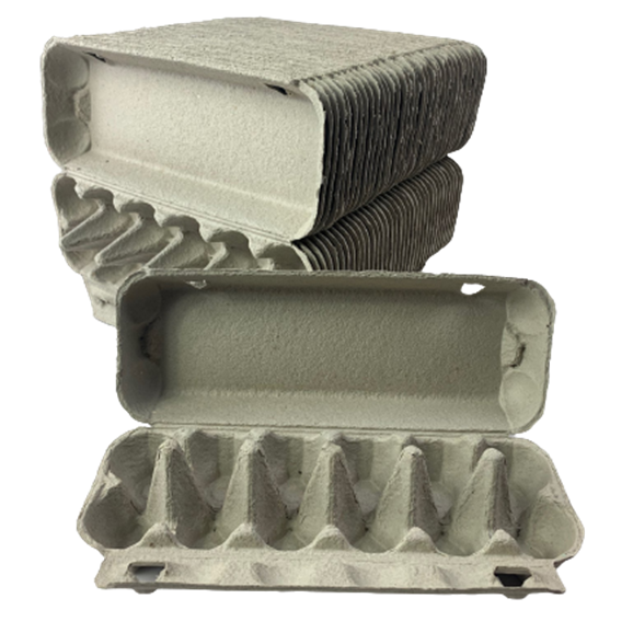 75 X Egg Cartons For 12 Eggs Full Dozen New Carton Grey