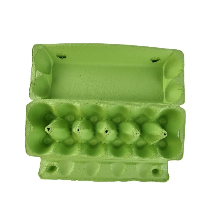 75 X Lime Green Full Dozen Carton 12-Egg Recyclable Egg Cartons