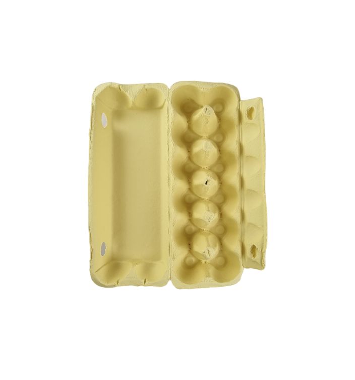 75 X Yellow Full Dozen Carton 12-Egg Recyclable Egg Cartons