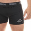 8 x Kappa Mens Black/Black Boxer Shorts Comfy Trunks