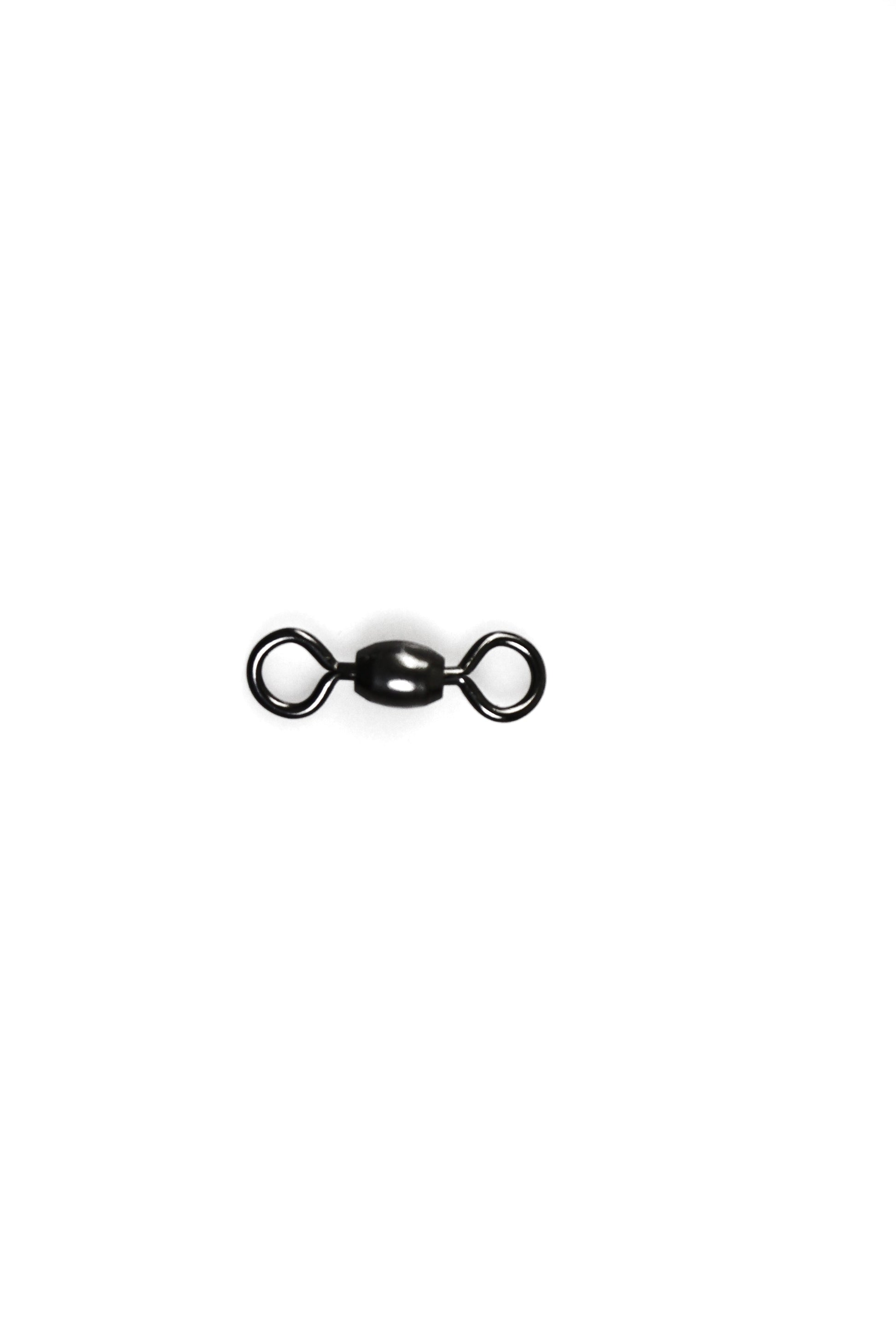 90Pcs X Black Brass Barrel Fishing Swivel Ball Bearing Tackle Swivels