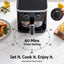 Devanti 4.5L Glass Air Fryer Kitchen Oven Knob Control 1350W Healthy Cooker Black