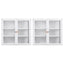 Artiss Buffet Cabinet Sideboard X2 Wall Mounted Clear Display Storage 60cm White