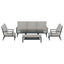 Gardeon 5-Piece Outdoor Furniture Setting Table Chair Set Aluminium Sofa 7-Seater
