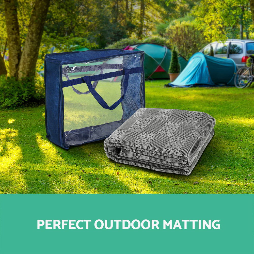 Weisshorn 7x2.5M Annex Matting 600GSM Floor Mats Hollow Design Mesh Caravan
