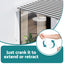 Instahut Retractable Folding Arm Awning Manual Sunshade 2.5Mx2M Grey White
