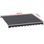 Instahut Retractable Folding Arm Awning Motorised Sunshade 4Mx3M Grey