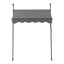 Instahut Window Fixed Pivot Arm Awning Outdoor Door Canopy 2X1.8M Grey