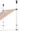 Instahut Window Fixed Pivot Arm Awning Outdoor Door Canopy 2X1.8M Beige/Brown