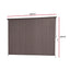 Instahut 3X2.5M Outdoor Blinds Awning Roll Down Retractable Knit Fabric Outdoor Blinds Window Shade Brown