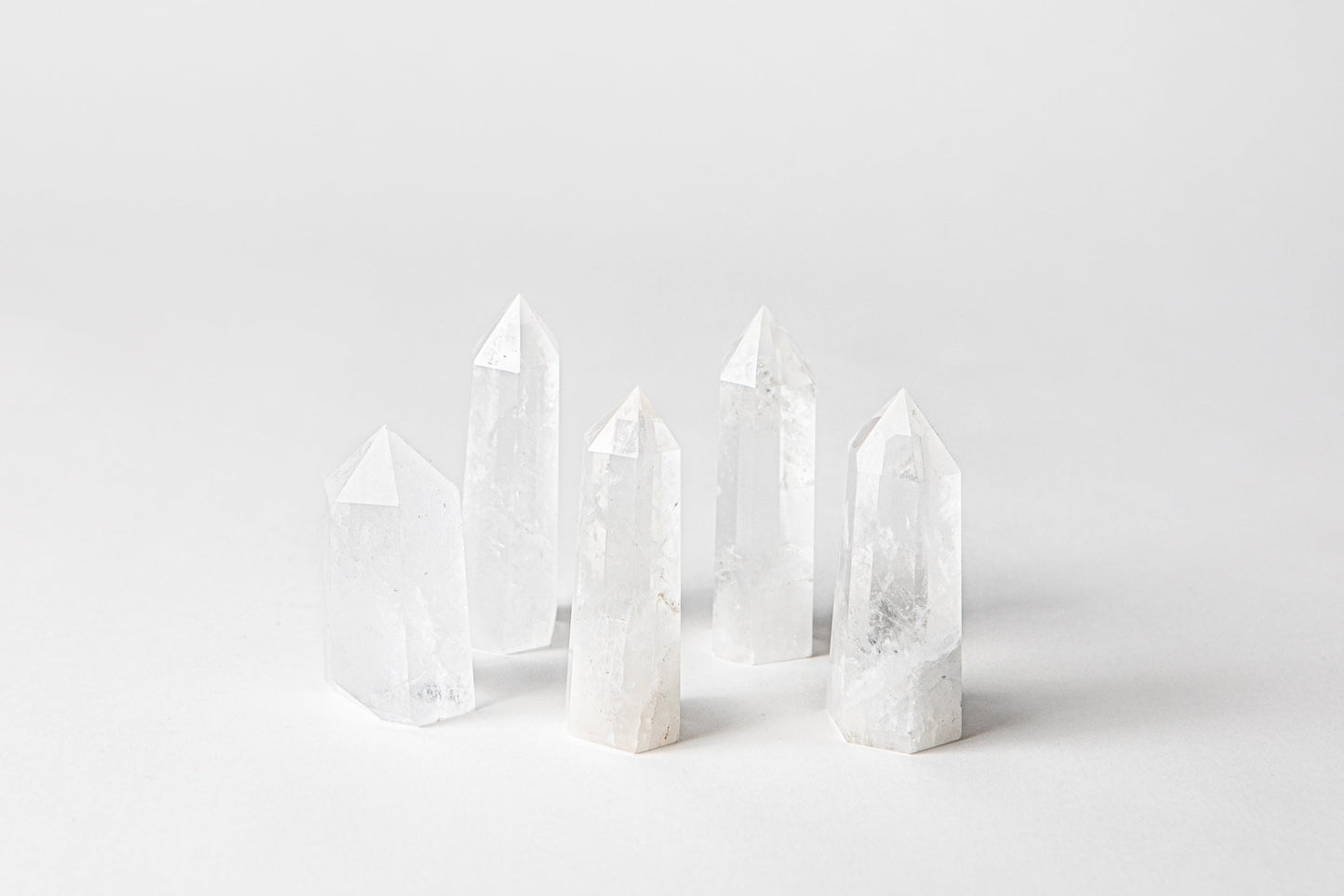 Abundance Crystal Trio - Citrine, Rose Quartz + Clear Quartz