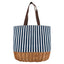 Alfresco 4 Person Picnic Basket Bag Set Wooden Blanket Cooler Outdoor Insulated