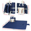 Alfresco 4 Person Picnic Basket Set Backpack Bag Insulated Blue