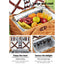 Alfresco 4 Person Picnic Basket Set Wooden Blanket Cooler Bag Outdoor Insulated