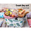 Alfresco Picnic Basket Folding Bag Hamper Insulated Food Storage