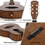 Alpha 31" Steel String Acoustic Guitar Portable