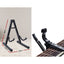 Alpha 41 Inch Acoustic Guitar Equaliser Electric Output Cutaway w/ Stand Black