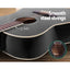 Alpha 41 Inch Acoustic Guitar Wooden Body Steel String Dreadnought Stand Black