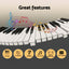 Alpha 61-Key Digital Piano Keyboard Electric Kids Gift Black