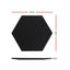 Alpha Acoustic Foam 12pcs 35x30x0.9cm Soundproof Absorption Panel Adhesive Black