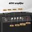 Alpha Electric Guitar Bass 47 Inch Set Kit 40W Bass Guitar Amplifier Guitar Stand Folding