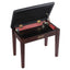 Alpha Piano Bench Stool with Storage Wooden PU Leather