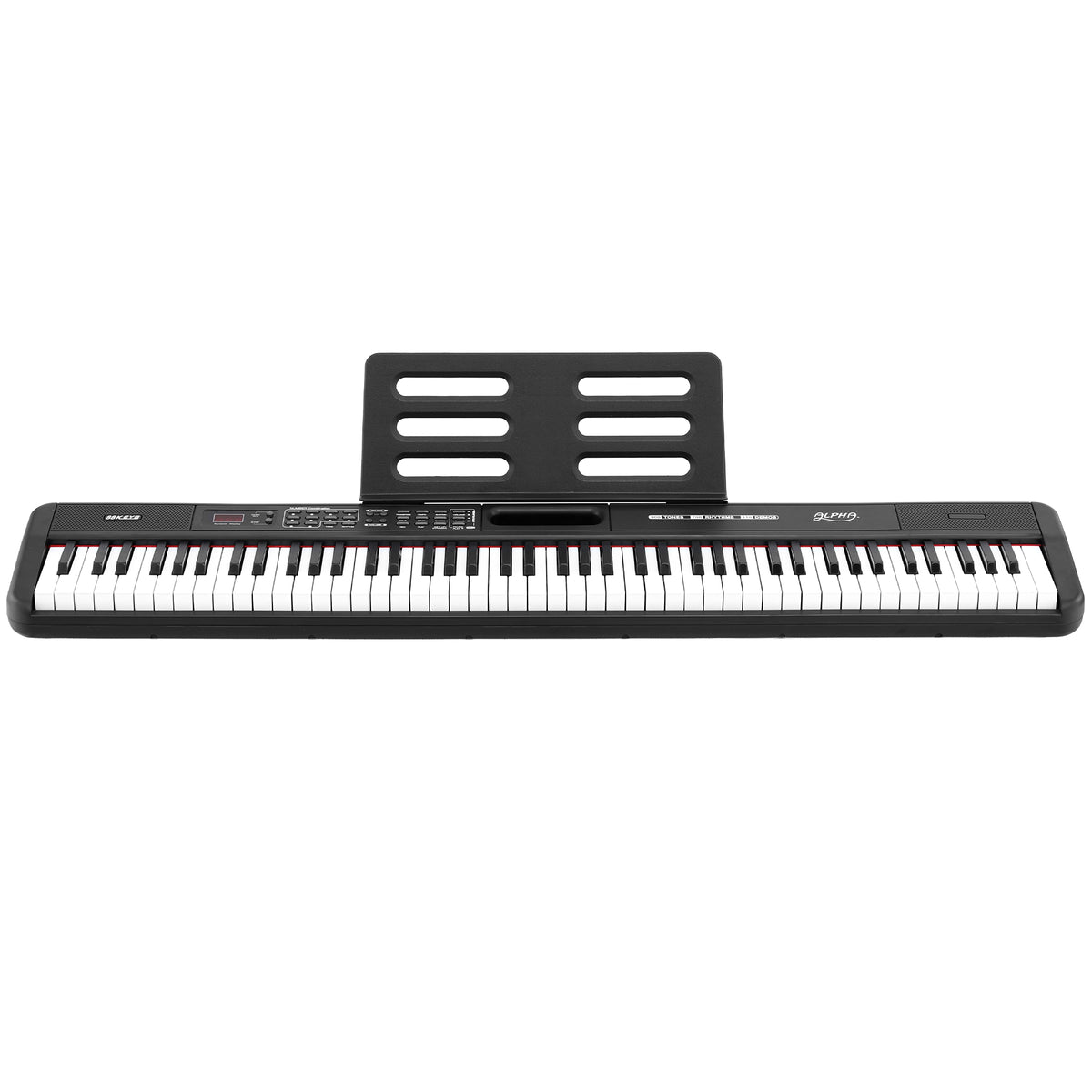 Alpha Piano Keyboard 88 Keys Electric Electronic Keyboard Piano Gift Black