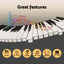 Alpha Piano Keyboard 88 Keys Electric Electronic Keyboard Piano Gift Black