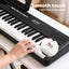 Alpha Piano Keyboard 88 Keys Electric Electronic Keyboard Piano Gift Black