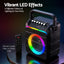 Alpha Portable Karaoke Machine with 2 Wireless Microphones Bluetooth 5.3