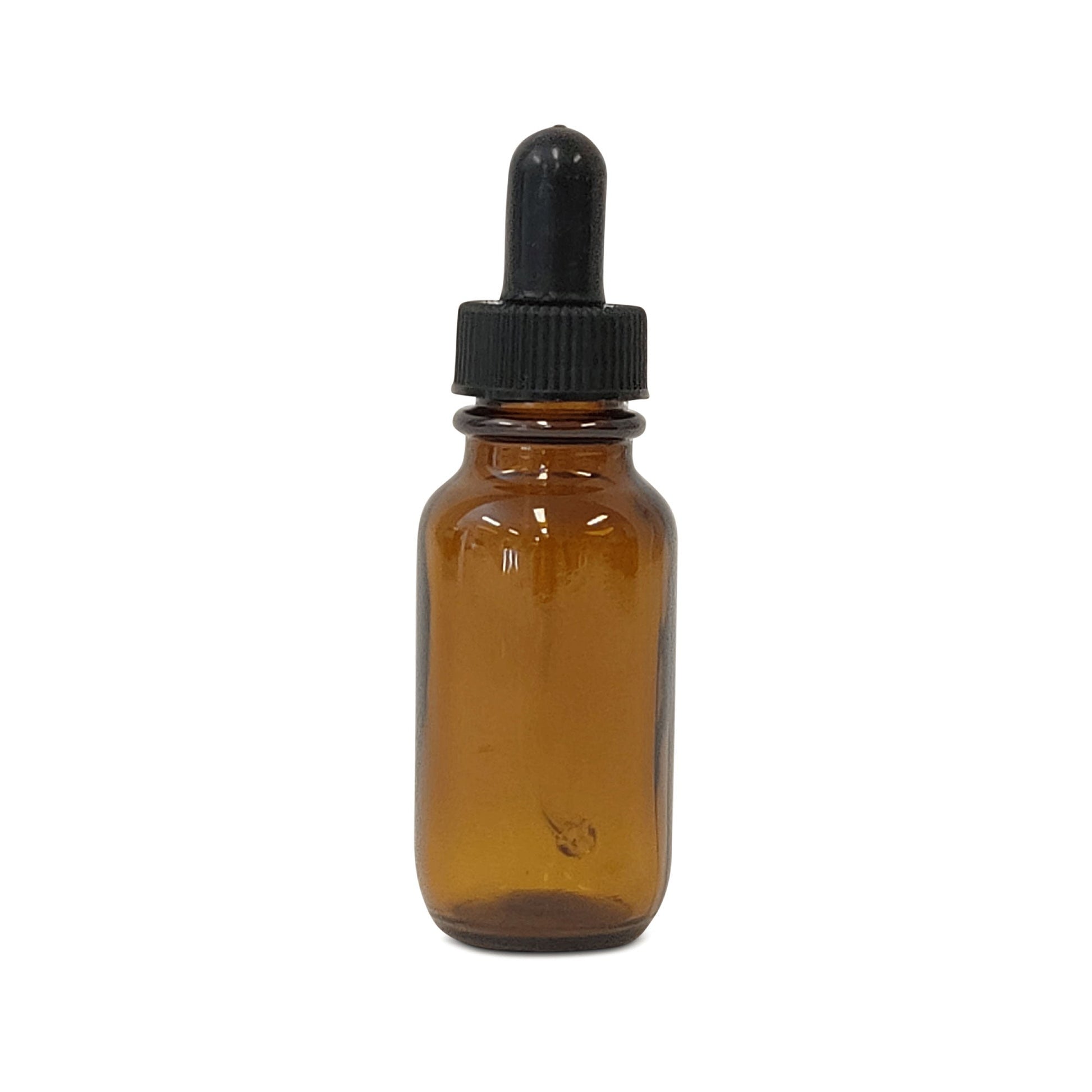 Amber Glass Bottles Empty Round - Spray Dropper Orifice Euro Cap Essential Oil