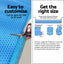 Aqua Buddy Pool Cover 600 Micron 11x6.2m Swimming Pool Solar Blanket Blue Silver