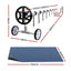 Aqua Buddy Pool Cover 600 Micron 7x4m w/ Roller 4m Swimming Pools Black Solar Blanket
