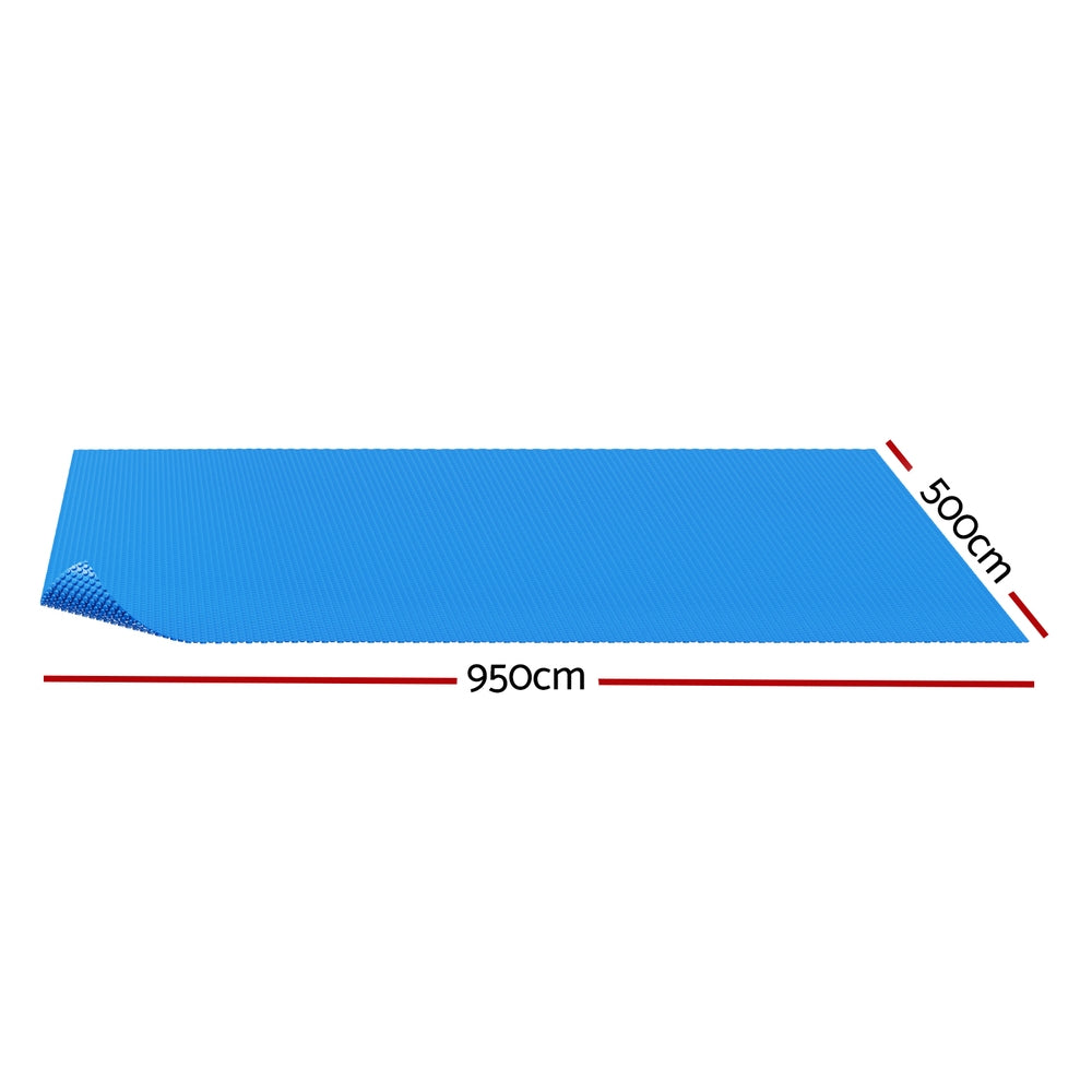 Aqua Buddy Pool Cover 600 Micron Bubble Heat Solar Blanket Shed Blue 9.5x5m