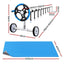 Aquabuddy Pool Cover 500 Micron 10x4m Silver Swimming Pool Solar Blanket 5.5m Blue Roller