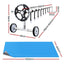 Aquabuddy Pool Cover 500 Micron 10x4m Silver Swimming Pool Solar Blanket 5.5m Roller
